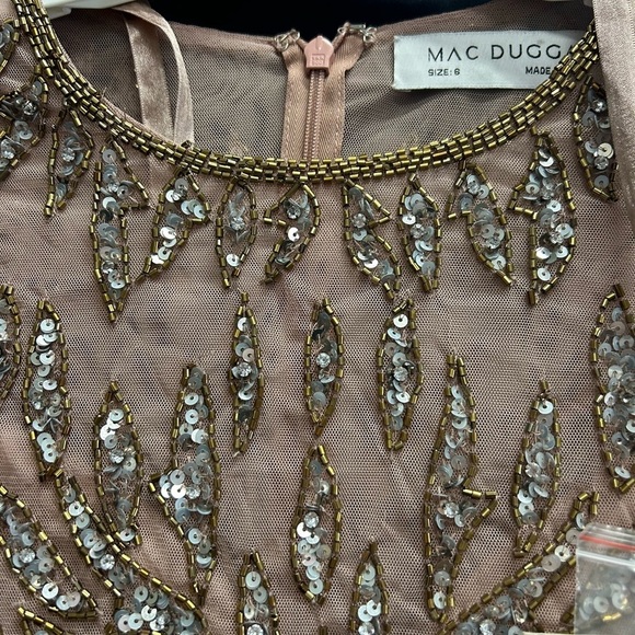 Mac Duggal 5521 NWT Embellished Illusion Sheath Dress - Picture 6 of 8